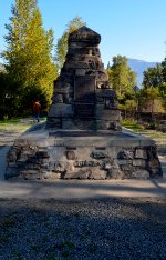 Monument at Craigellachie BC.